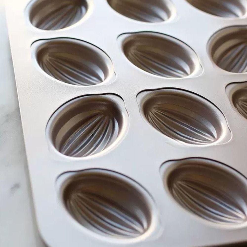 

Carbon Steel Madeleine Pan 3D Olive Shaped Cake Decoration Cupcake