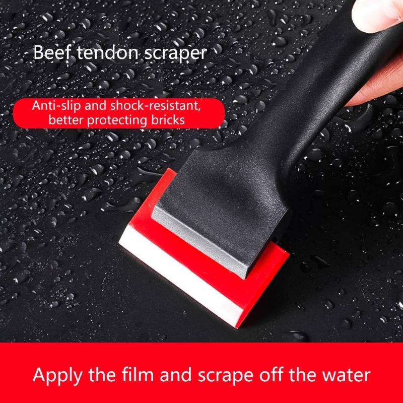 Rubber Ice Scrapers Multipurpose Scrubber for Kitchen Bathroom Car Window and Floor Grout Maintenance Cleaning Tool