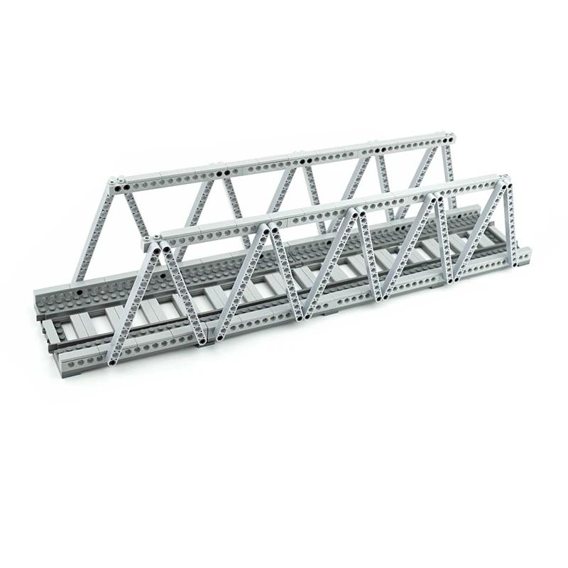 Viaduct Bridge Train Track DlY City Model Set Railway Tracks Compatible Car Parts Construction Building Blocks Kid Toys