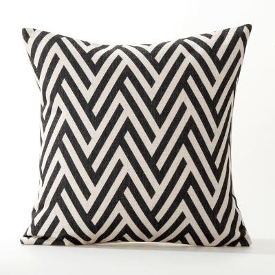England Geometric Black Cushion Geometry Stripe Pillow Covers Decorative Home Decor Pillowcase