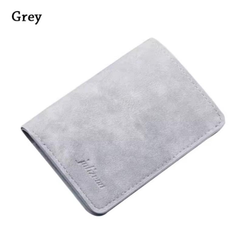 

Новый стильный тонкий мини-кошелек для мужчин, держатель для карт, кошелек для монет, держатель для карт, короткий вертикальный кошелек из искусственной кожи, кошелек для мелочи серый