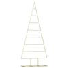 VidaXL Arbre de Noël en métal Doré 180 cm Acier peint par poudre, Arbre de Noël moderne pour salon, déco en acier 42019167