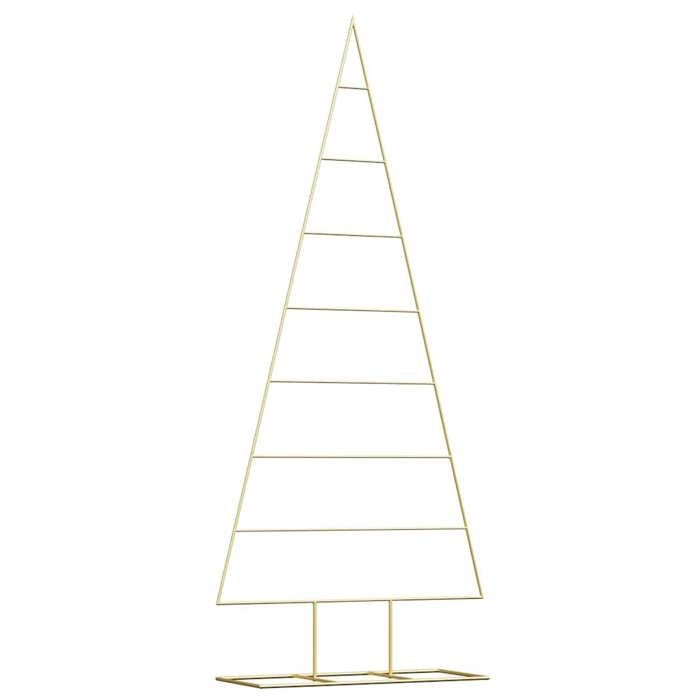 VidaXL Arbre de Noël en métal Doré 180 cm Acier peint par poudre, Arbre de Noël moderne pour salon, déco en acier 42019167