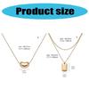 Elegant Mirror Pendant Necklace Trendy Mirror Finish Pendant Necklace Elegant Clavicle Chain For Men And Women