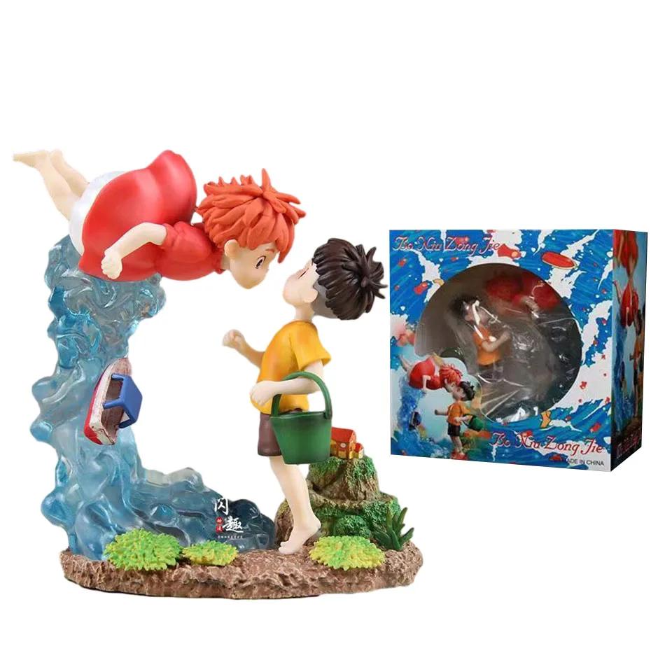 Ponyo On the Cliff Figure Sou Sky Seagal PVC Action Anime Statue Collection Model Toy
