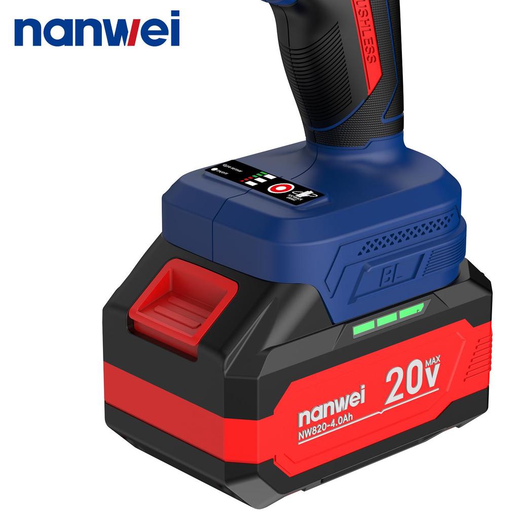 160N Electric Screwdriver NANWEI 13 Mm with Self-locking Chuck and Gyroscope Function, for Drilling Ice
