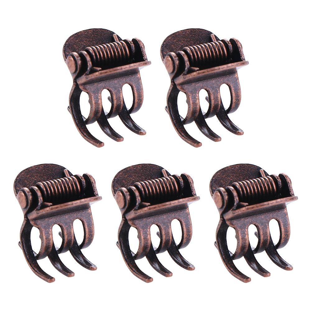 

5 шт./лот антична мідь малі міні шпильки для волосся затискачі краби шпилька метал сірий колір аксесуари для волосся для жінок goody