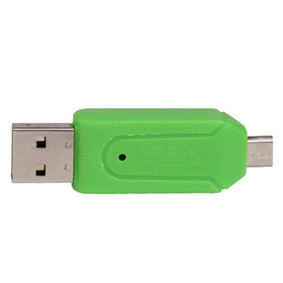 2 In 1 Card Reader Universal USB OTG Micro USB TF SD Card