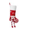 Three Dimensional Christmas Stocking Elderly Snowman Xmas Tree Hanging Ornaments  Fireplace
