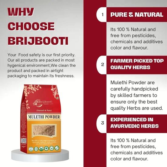 Birju Mahavir Mulethi Yastimadhu Powder, Natural, 400 g