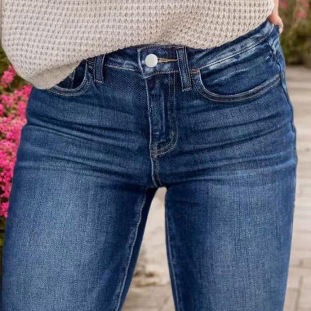 Women Baggy Mid Waist Jeans Wide Leg Loose Denim Pants Straight Leg Cropped Barrel Jeans