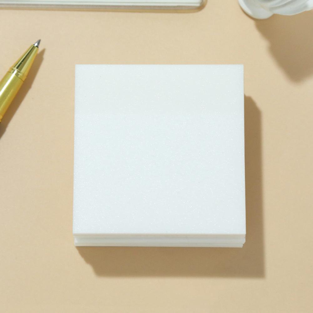 50 fogli Notes adesive per studenti PET traslucido Post-it Blocchetti notes Posit per cancelleria scolastica Adesivi per ufficio