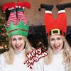 Soft Santa Elf Pants Hats Stripe Christmas Clown Hat Red Pants Christmas Hat  Children