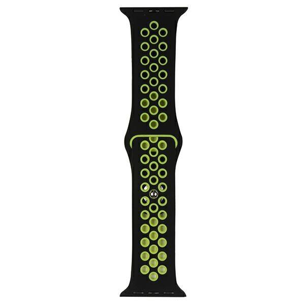 Pasek Do Apple Watch 38mm Beline Sport Silicone Czarno-Limonkowy