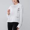Adidas Heart Logo Printed Sports Hoodie Women Hoodies White H50247