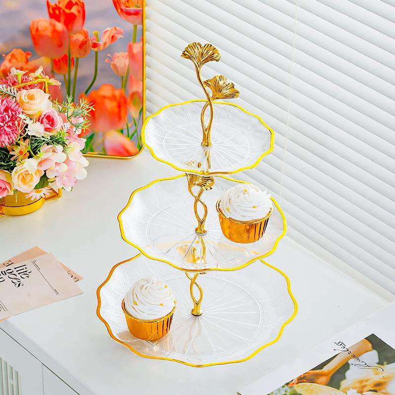 Elegant Multi-Layer Snack & Fruit Plate for Living Room or Coffee Table