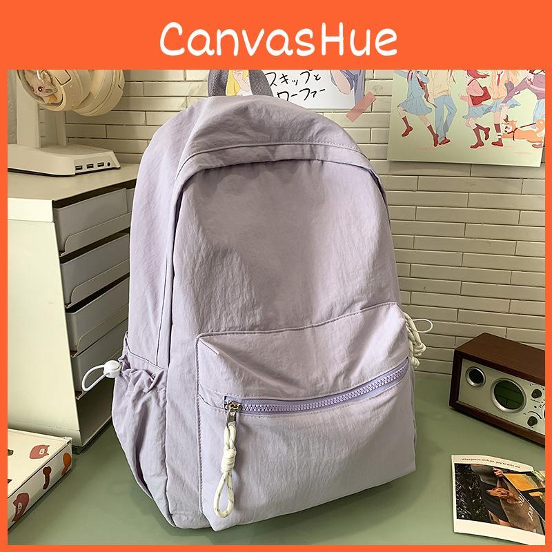 Designed Minimally Backpack With Solid Color Design For School And Activities