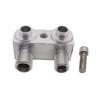 A/C Compressor Adapter Fitting A/C Compressor Fitting Adapter Replacement Aluminum Polished Finish