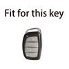 4 Buttons Carbon Fiber Abs Key Tpu Car Key Case Cover For Hyundai Sonata  Key Shell Fob Auto Car Accessories