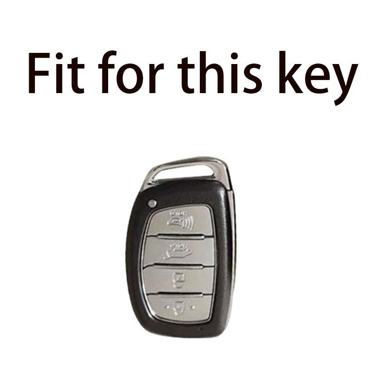 4 Buttons Carbon Fiber Abs Key Tpu Car Key Case Cover For Hyundai Sonata Key Shell Fob Auto Car Accessories