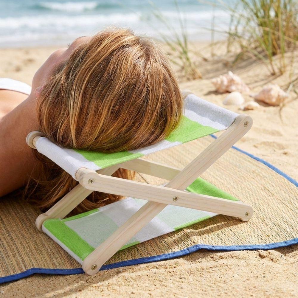 UV Resistant Outdoor Camping Neck Pillow Canvas Lounge Headrest For Sleeping Picnic