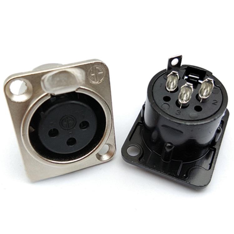 HF3-Core Metal XLR Female Panel Mount Audio Socket