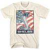 Carroll Shelby USA Amerikanische Flagge Shelby Cobra Muscle Car Legende Herren T-Shirt