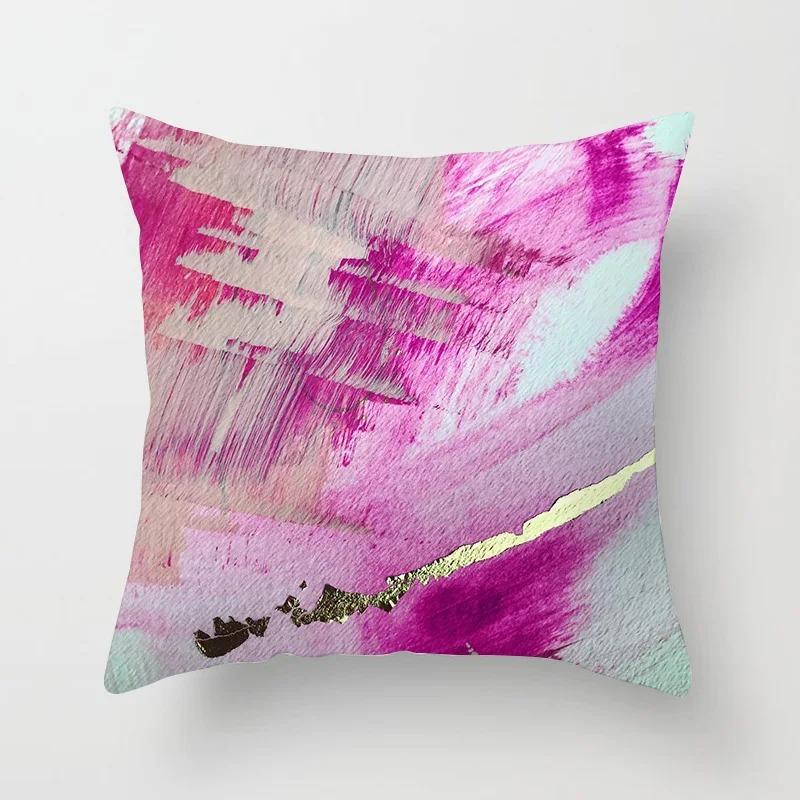 Abstract Colorful Graffiti Pattern Pillowcase Car Ornaments Office Living Room Home Pillowcase