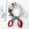 Silk scarf new 71x71cm small square scarf women's autumn and winter scarf versatile decorative scarf travel sunscreen headscarf
