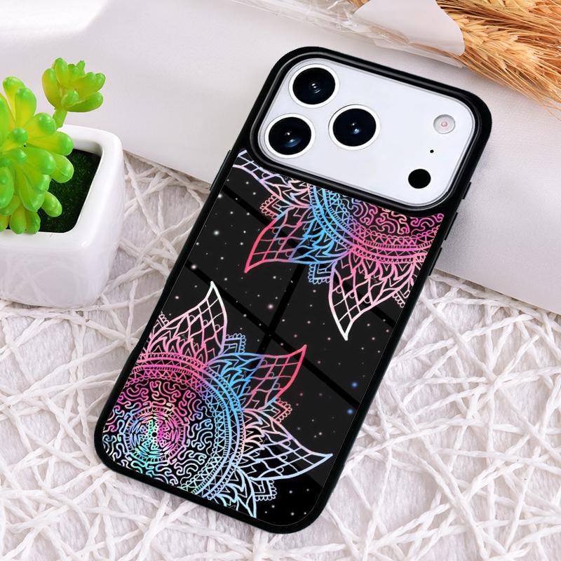 

Bohemian Tie Dye Hippie Mandala Phone Case for iPhone 17 Air 16 15 11 12 14 13 Pro Max Shockproof Cover iPhone 15 Pro Max