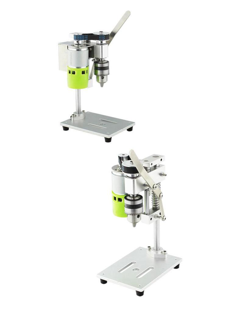 Compact Mini Desktop Precision Variable Speed Electric Drill with Stand