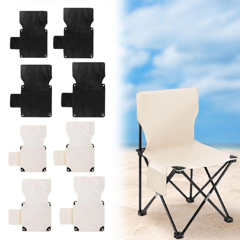Doppellagige Faltstuhl-Ersatzhülle Verdickte Anti-Rutsch-Strandstuhl-Matte mit Rückenlehne Campingstuhl-Matte
