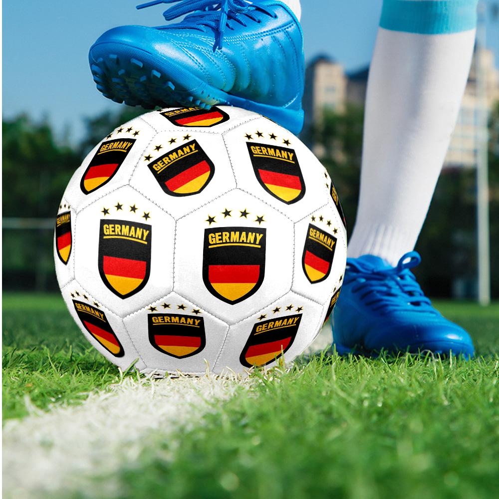Deutsche Fußballnationalmannschaft Thema Fußball Größe 5 Fußball Weiche Haptik Professioneller Trainingsfußball für Outdoor-Sportarten