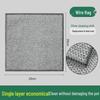 Silver Double-Sided Steel Wire Scouring Pad - Replaces Steel Wool, Non-Stick Oil Dishcloth for Kitchen Cleaning
