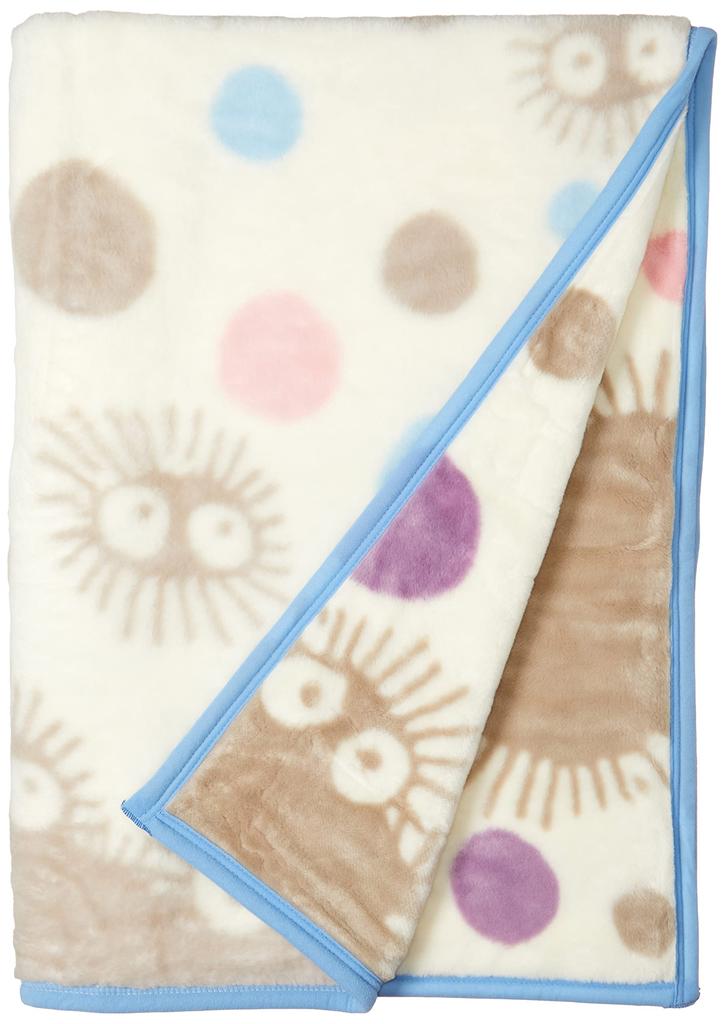 Marushin Half Blanket, Studio Ghibli "My Neighbor Totoro" Design, 100x140cm, Kurosuke Pop, Made in Japan, Acrylic Blanket, 1125008800