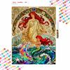 Disney 5d Diamond Painting, Ariel Mermaid Art Painting Diy Handmade Sticker Gift, Home Decoration Painting