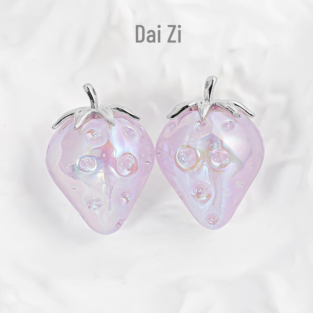 Heidi's Strawberry Alloy Resin Pendant Jewelry & Keychain Accessories