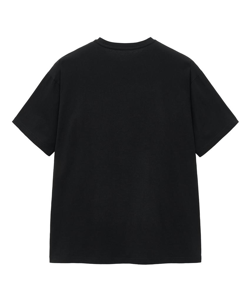 BIG UNION Melting Logo Graphic T-Shirt (Black)