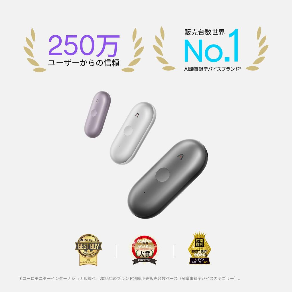 Plaud NotePin S AI Voice Automatic Transcription Meeting 3m Recording 20 Hours Recording Highlight Silver Recorder, Compact, & Summarization, Minutes,