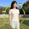 Baleno Women's Short Sleeve Top & Cropped Pants Set