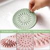 Durable Silicone Hair Catcher Shower Drain Easy Clean Round Floor Drain Cover Anti Clogging Bath Stopper Bathroom Accessory