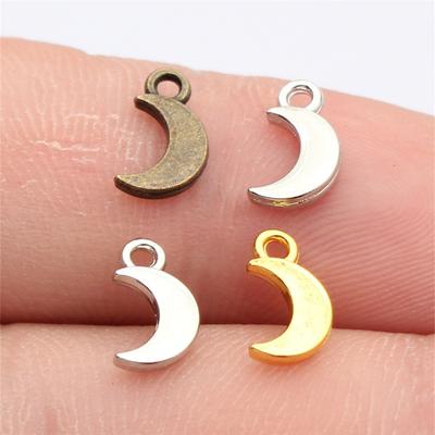 Little Moons Crescent Moon Charm Antique Bronze Zinc Alloy Jewelry Making Supplies for Women DIY Charms