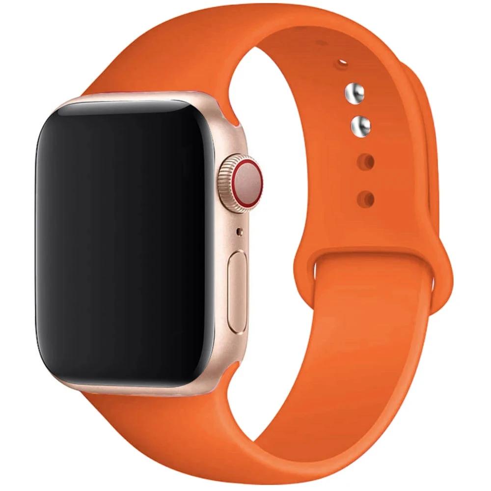 Silikonový řemínek pro Apple Watch 44mm 40mm 49mm 45mm 41mm 38mm 42mm Correa Belt Bracelet pro Apple Watch Series 9 8 7 6 5 3 SE Ultra 2