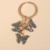 Cute Colorful Butterfly  Enamel Flying Animals Key Chains For Women Girls Accessorie Handmade Jewelry Bag Charm