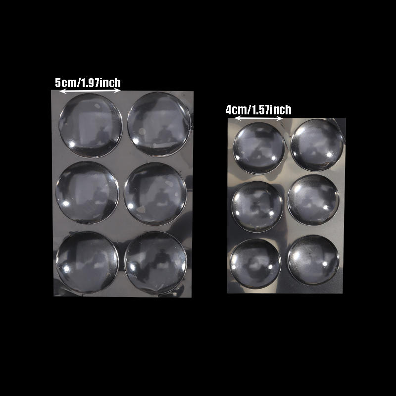 6/12 Stück Klare Weiche Silikon Wand Schutz Selbstklebend Türgriff Stoßdämpfer Schutzkorken Rutschfest Rund Türen Stopper Schalldämpfer