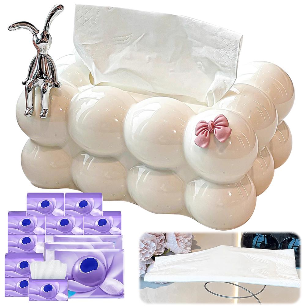 Bubble Tissue Halter Minimalistischer Papierhandtuchspender Kreative Zuckerwatte Tissue Cover Wohnzimmer Dekor