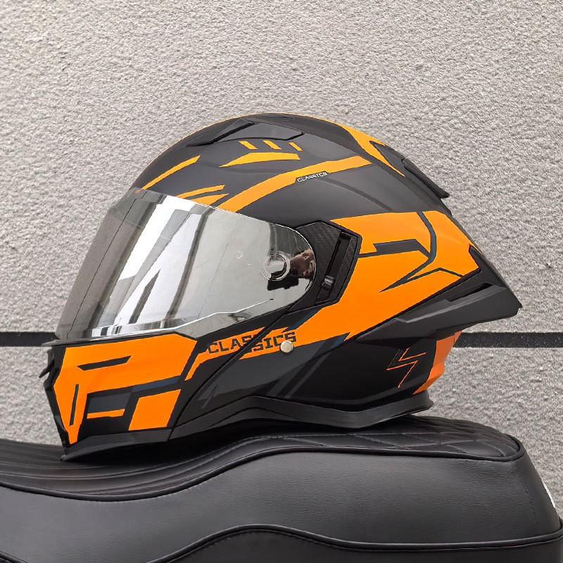 DOT ECE Certified Full Face Motorcycle Helmet Men Women ABS Shell Flip-Up Visor All-Season Use