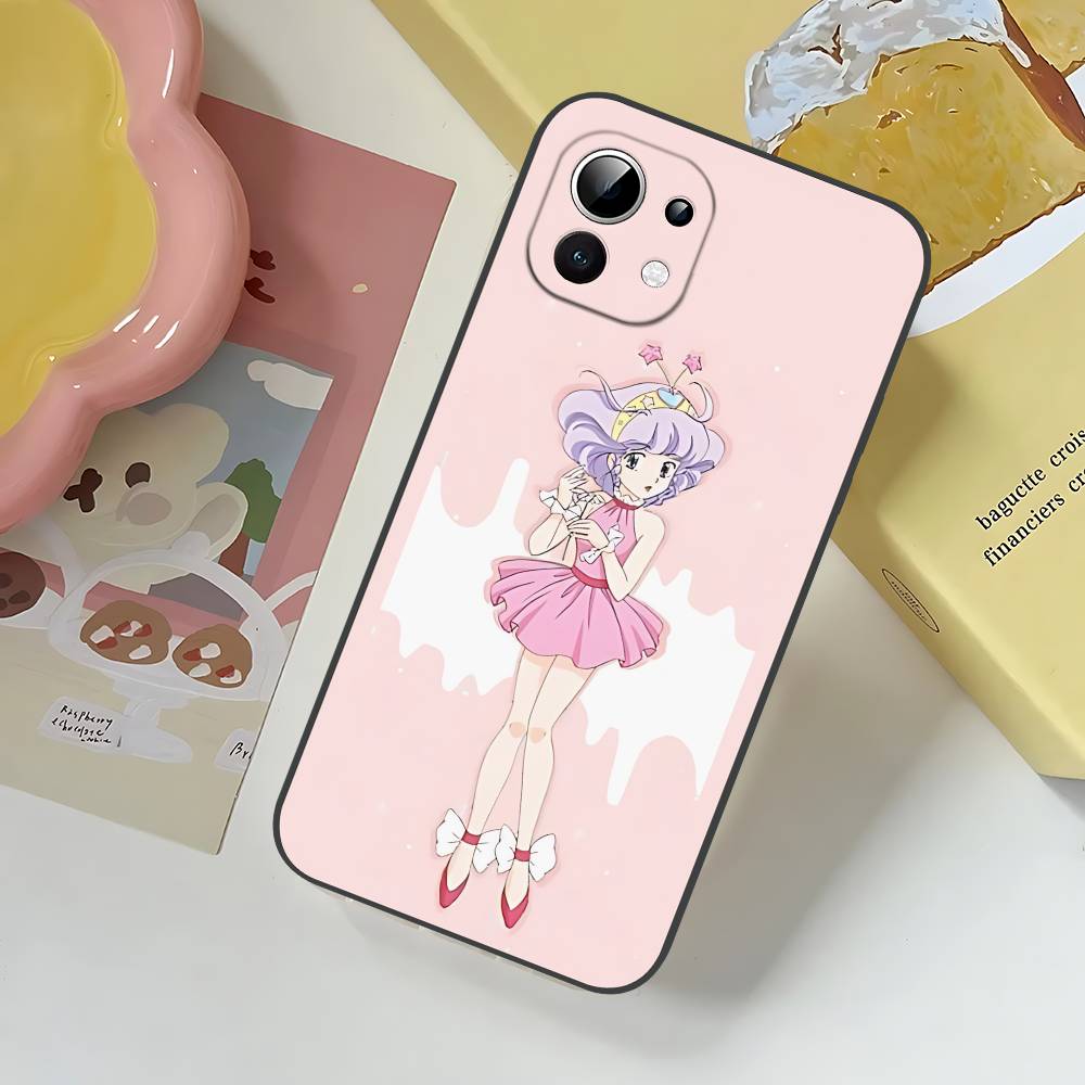 C-Creamy Mami Slim Black Shockproof Phone Case: Snug Fit For Xiaomi 12,11,12S Ultra & Redmi Note 11,10T,9,9A,8Pro,8T,5G