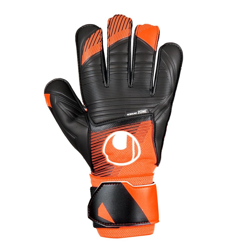 Uhlsport For Use Durable Soccer GK Keeper Gloves Soft Resist 1011318 01 7 Flow Orange X White X Black (Uhlsport) Matches/practice