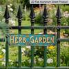 2D Flat - This Vintage-Style Decorative Sign Labeled 'HERB GARDEN' Is A Versatile Aluminum Decorative Sign That Can Serve As A Unique Piece of